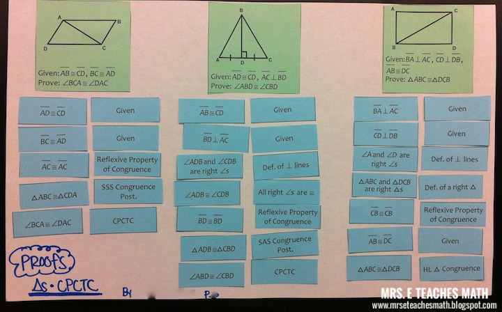 CPCTC Proofs Activity